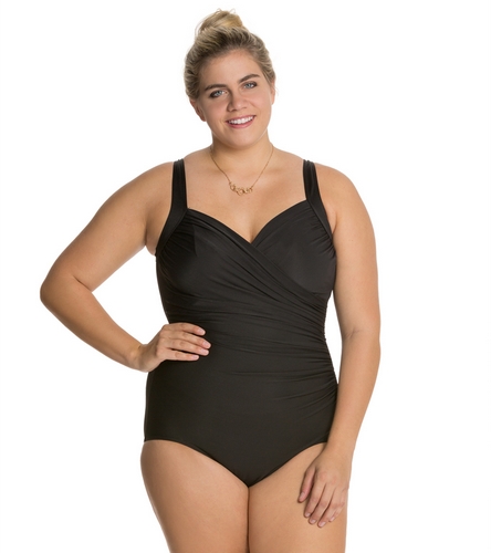 miraclesuit plus size swim dress