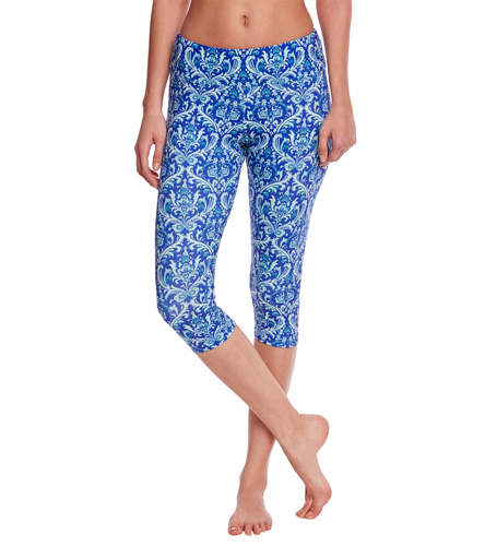 Marika Flat Waist Yoga Capris at YogaOutlet.com