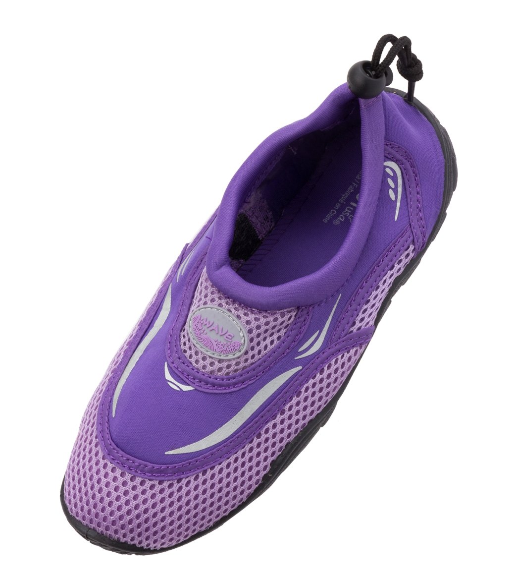 Easy Usa Women's Mesh Top Water Shoes - Purple 5 - Swimoutlet.com