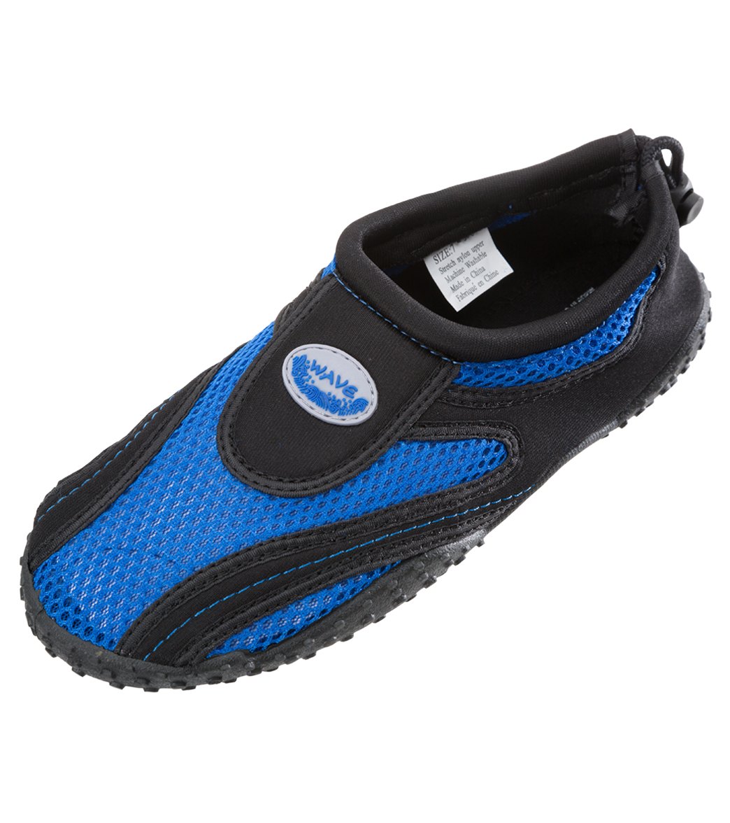 Easy Usa Women's Wave Water Shoes - Black/Royal 6 - Swimoutlet.com