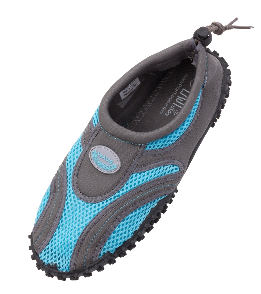 Easy Usa Women's Wave Water Shoes - Grey/Blue 5 - Swimoutlet.com