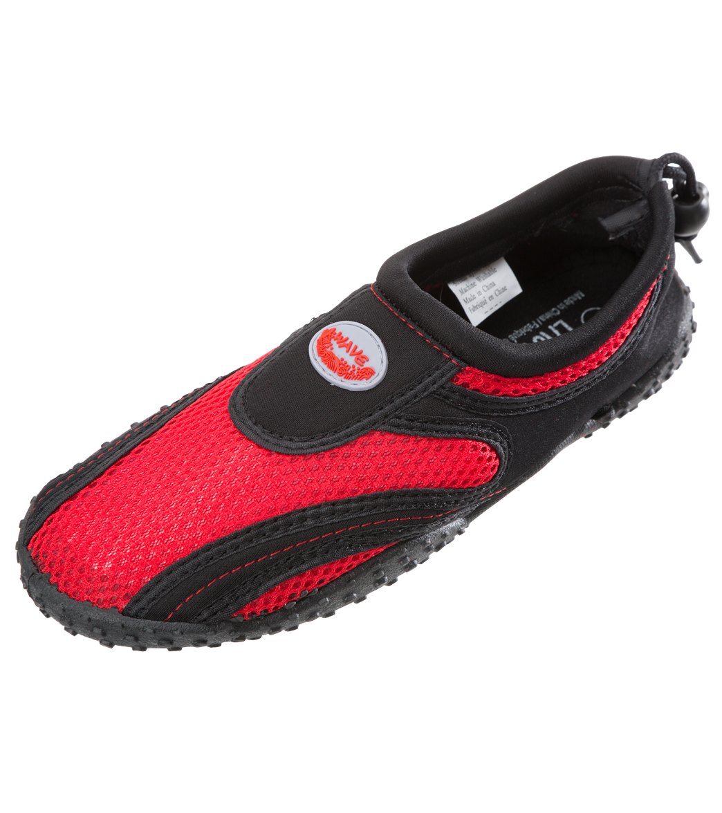 Easy Usa Women's Wave Water Shoes - Black/Red 6 - Swimoutlet.com