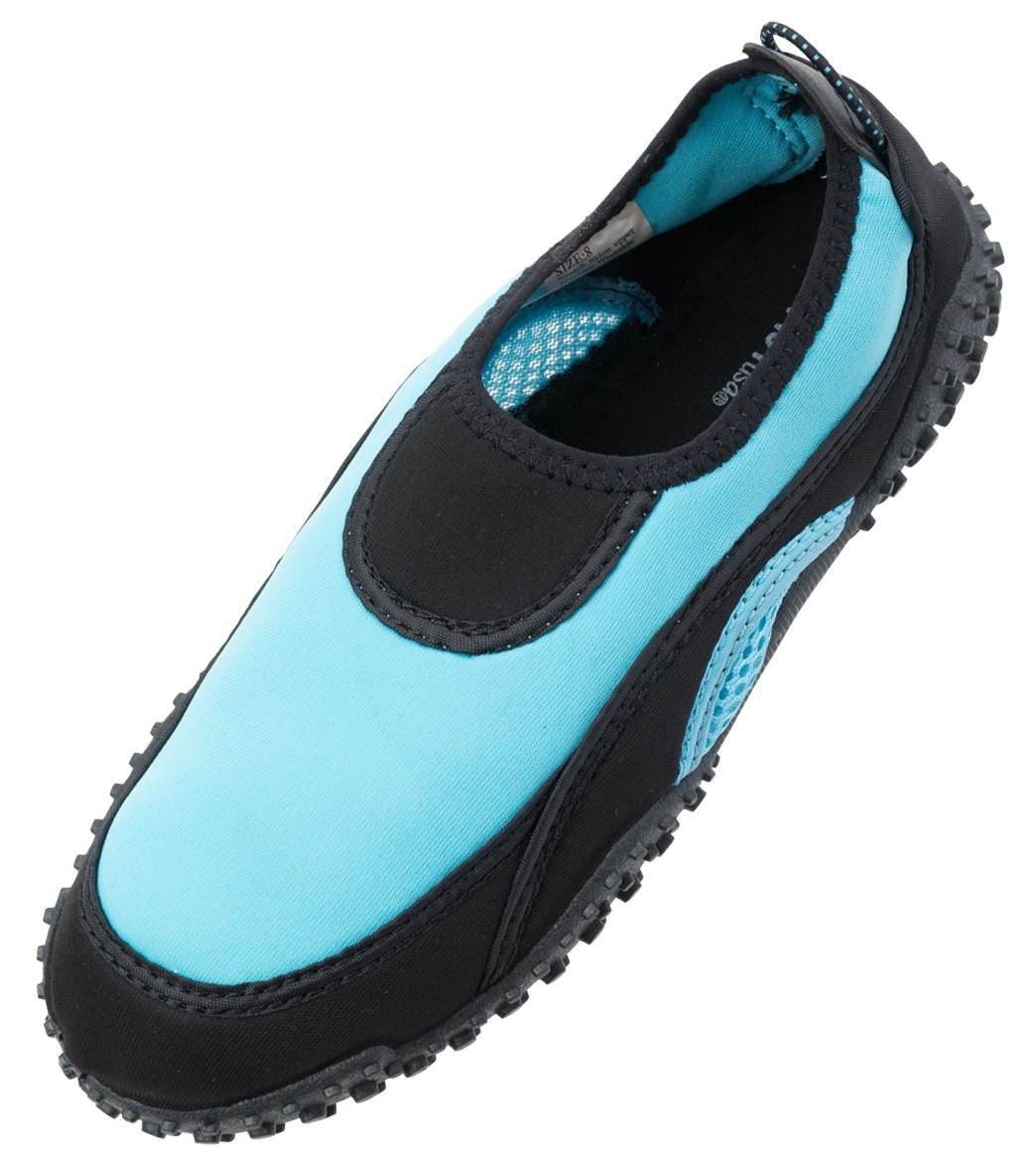 Easy Usa Women's Water Shoes - Black/Blue 7 - Swimoutlet.com