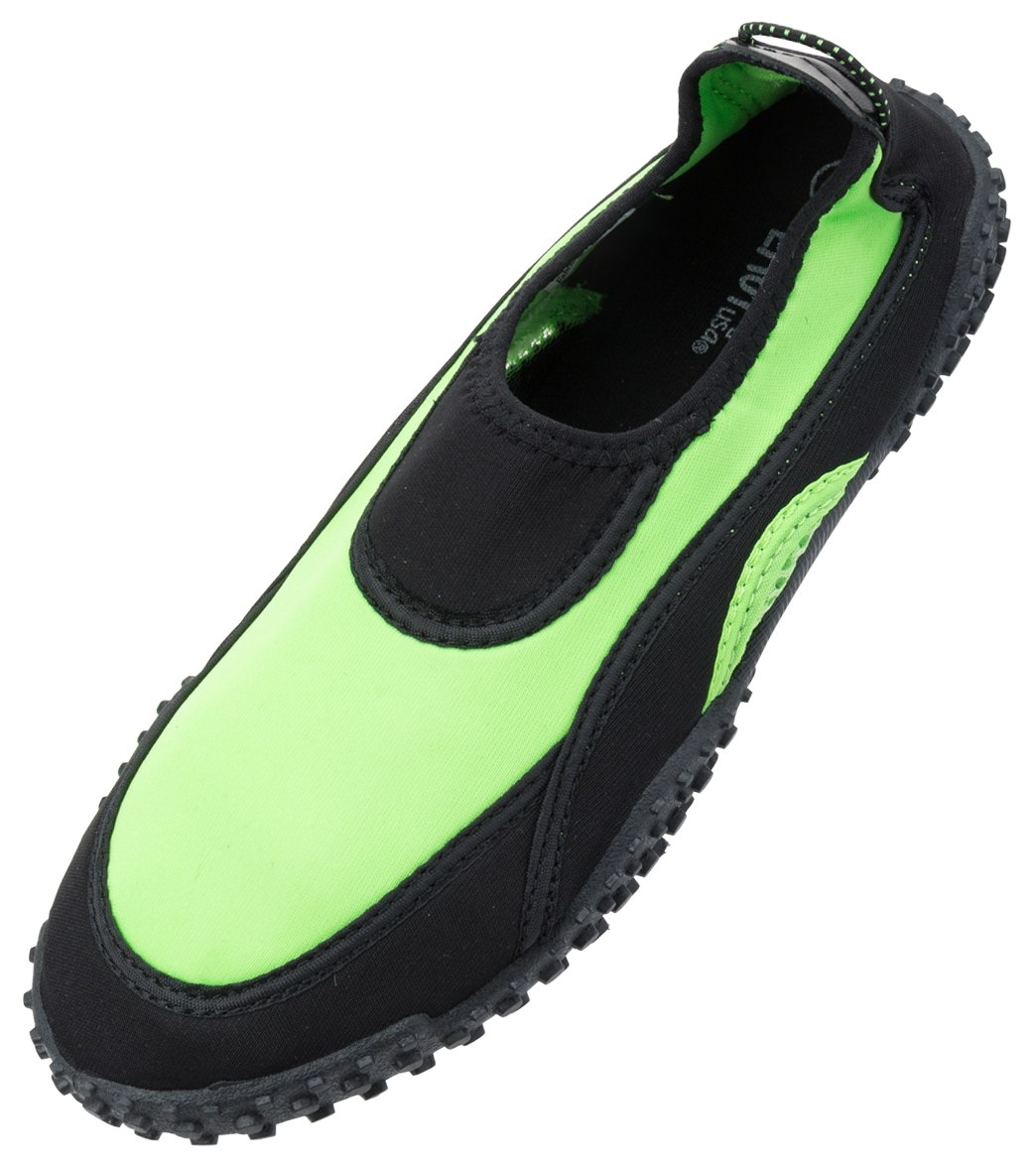 Easy Usa Women's Water Shoes - Black/Green 6 - Swimoutlet.com