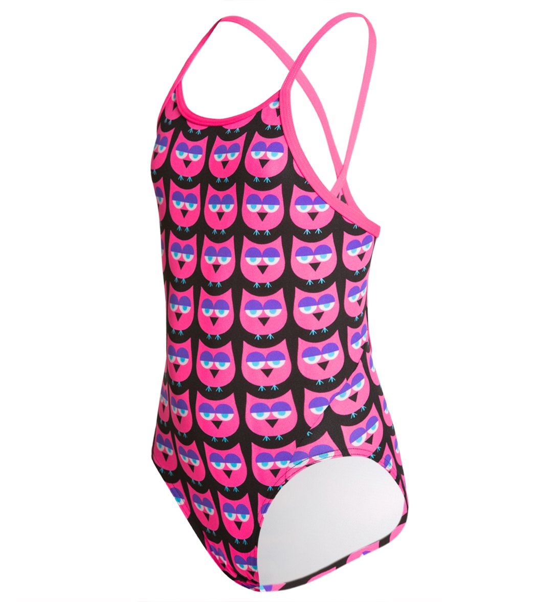 Funkita Girl's Night Owls Diamond Back One Piece Swimsuit (8-14) at ...