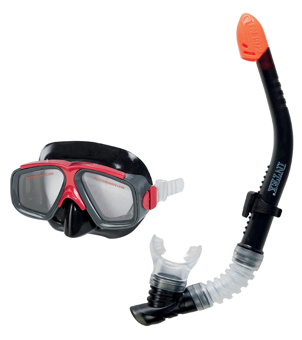 Intex Surf Rider Swim Snorkel Set - Red - Swimoutlet.com