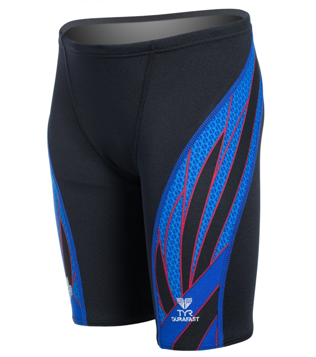 TYR USA Swimming Phoenix Splice Youth Jammer at Free