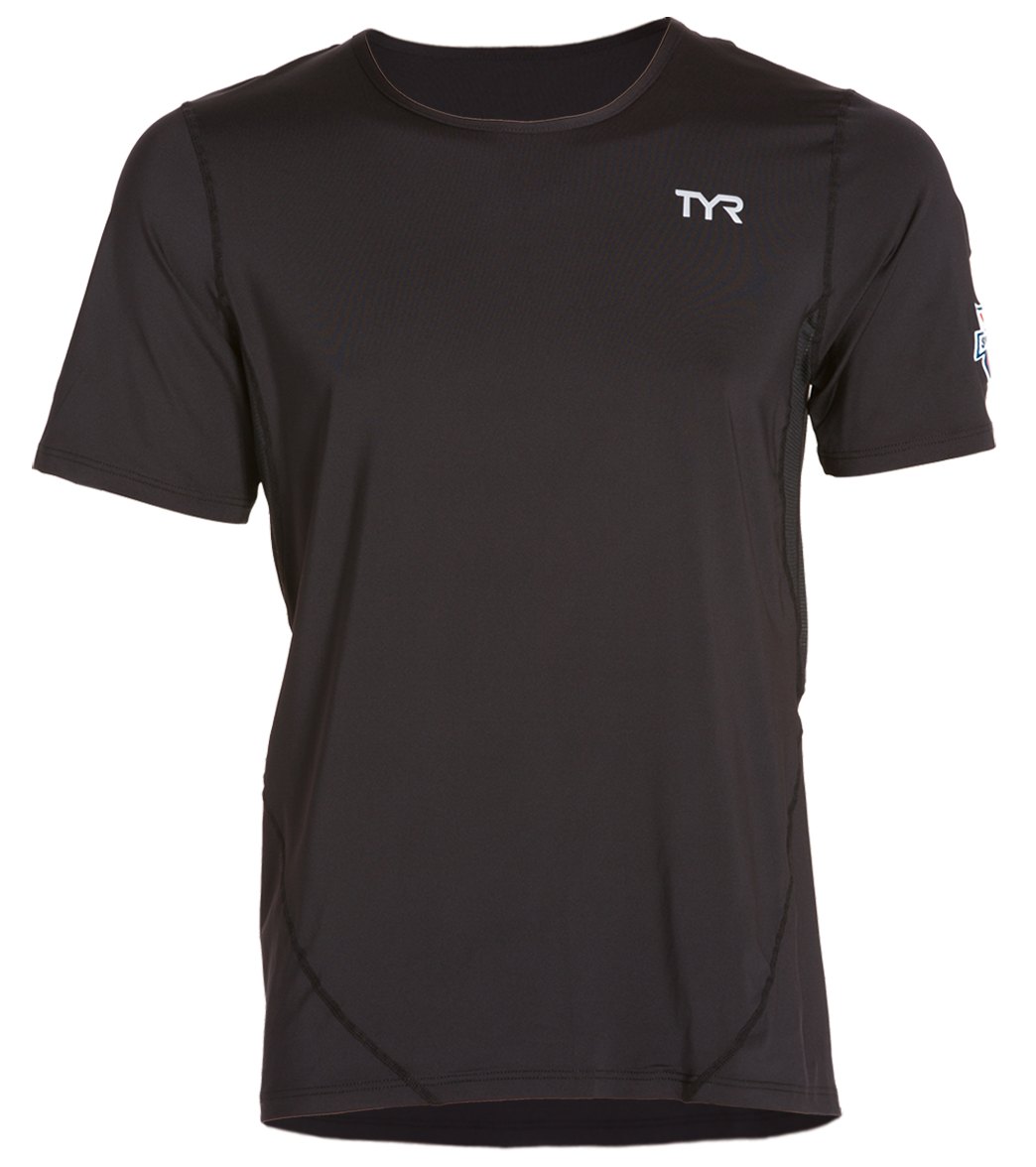 TYR USA Swimming All Elements Men's Running Tee at SwimOutlet.com