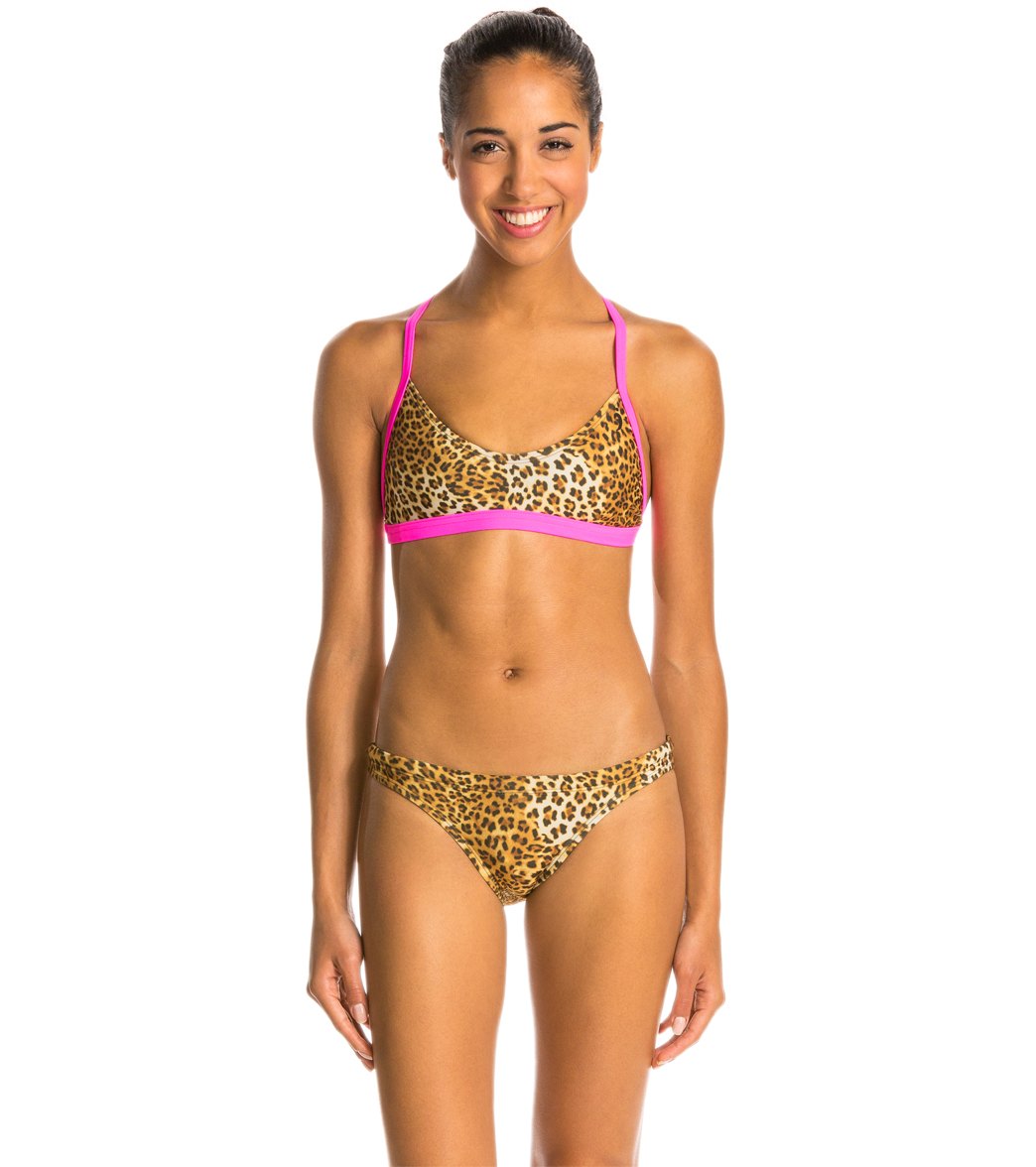 Illusions Activewear Fast & Fierce Women's Hipster Two Piece Swimsuit - Multi 28 Bikini Bottom Nylon/Lycra® - Swimoutlet.com