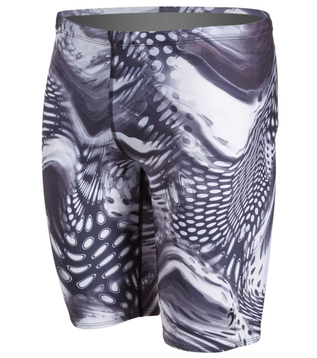 Illusions Activewear Galaxy Swim Men's All Over Jammer Swimsuit - Multi 34 Polyester - Swimoutlet.com