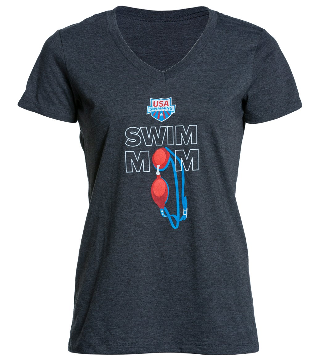 USA Swimming Women's Swim Mom VNeck TShirt at