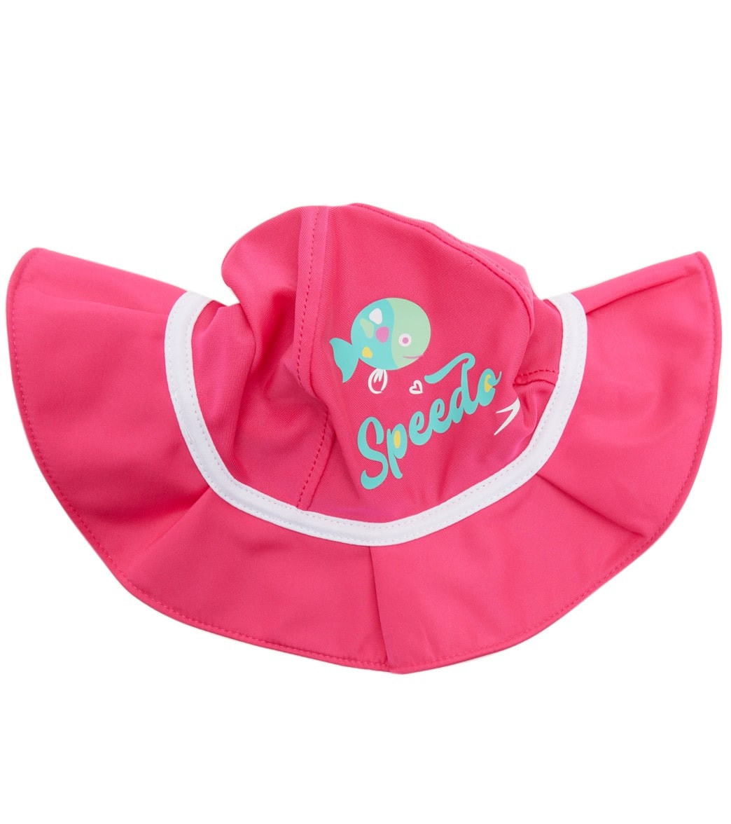 Speedo Girls' Uv Bucket Hat Infant-3Yrs - Bright Pink Large/Xl - Swimoutlet.com