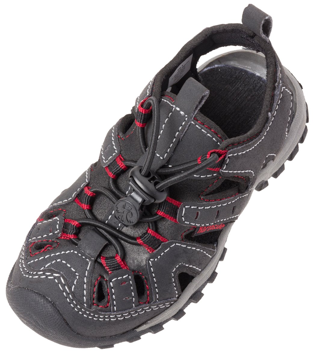 Northside Boys' Burke Ii Water Shoes - Black/Red 6 Faux-Suede - Swimoutlet.com