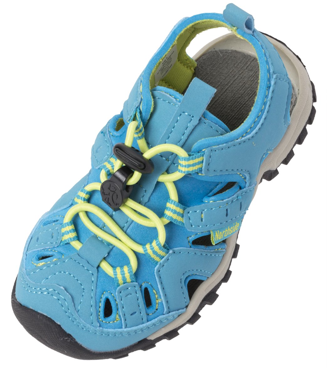 Northside Girls' Burke Ii Water Shoes - Blue/Lime 10 Faux-Suede - Swimoutlet.com