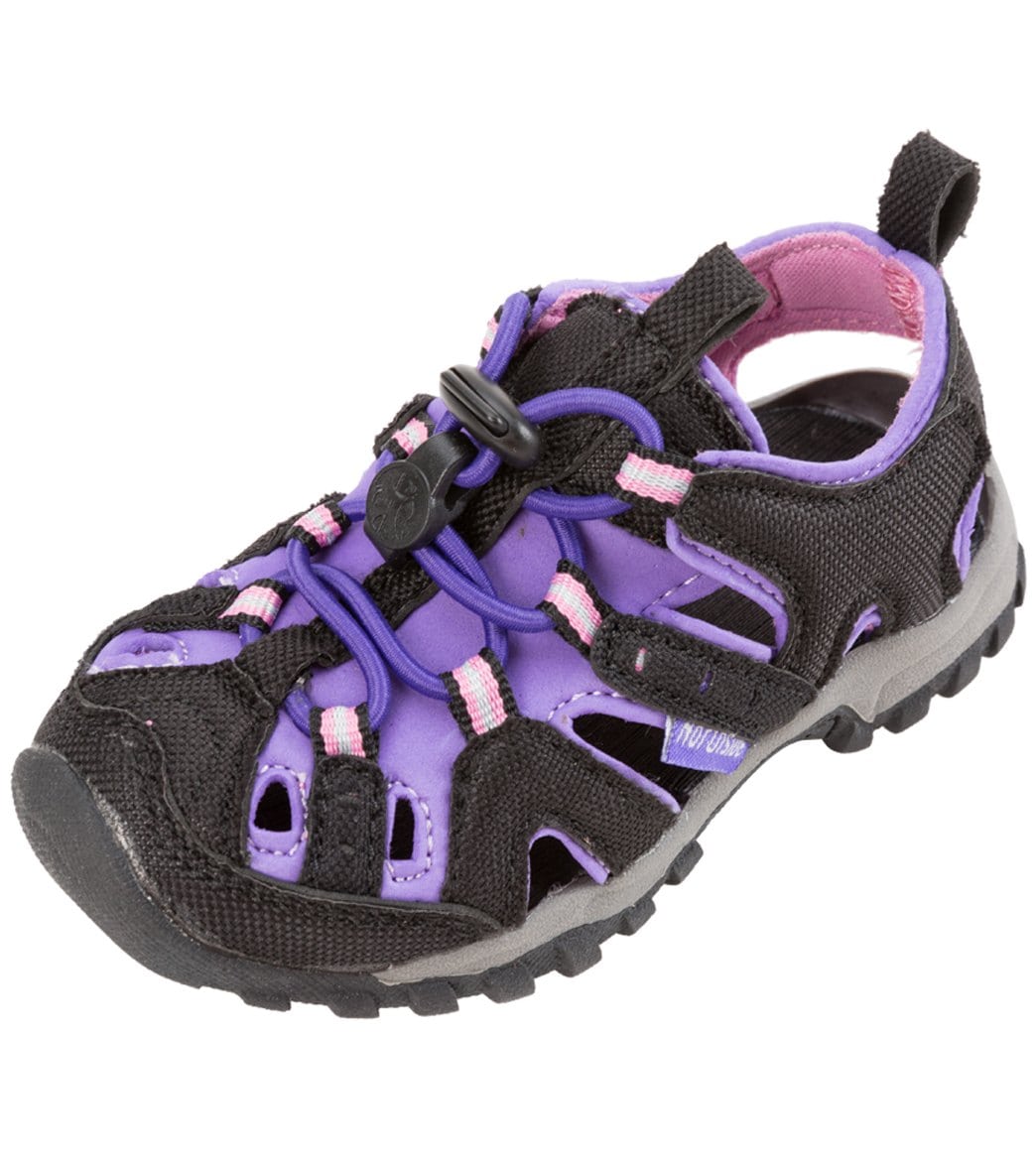 Northside Girls' Burke Ii Water Shoes - Black/Purple 6 Faux-Suede - Swimoutlet.com