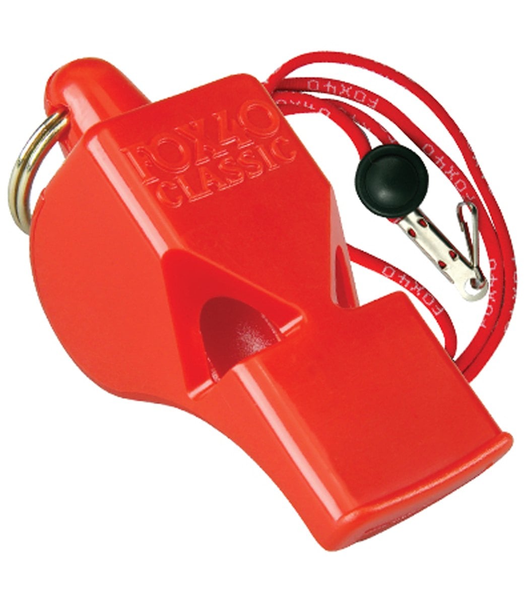 Fox 40 Classic Official Lifeguard Whistle with Breakaway Lanyard at