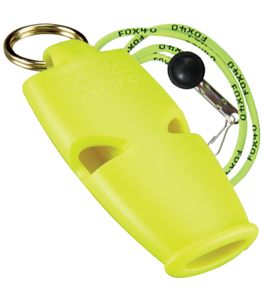 Fox 40 Micro Lifeguard Whistle with Breakaway Lanyard at