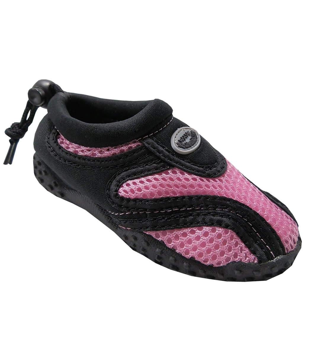 Easy Usa Kids' Water Shoes - Black/Pink 11 - Swimoutlet.com