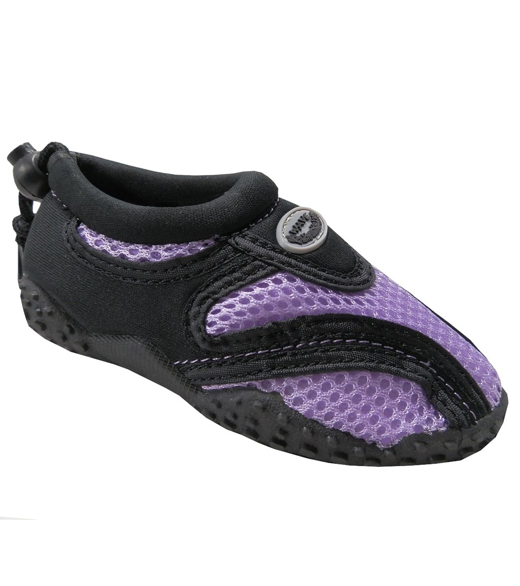 Easy Usa Kids' Water Shoes - Black/Purple 1 - Swimoutlet.com