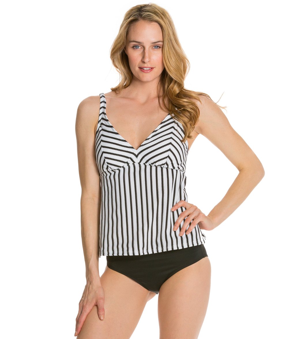 Sunsets Coastline Apron Open Back Tankini Top at Free