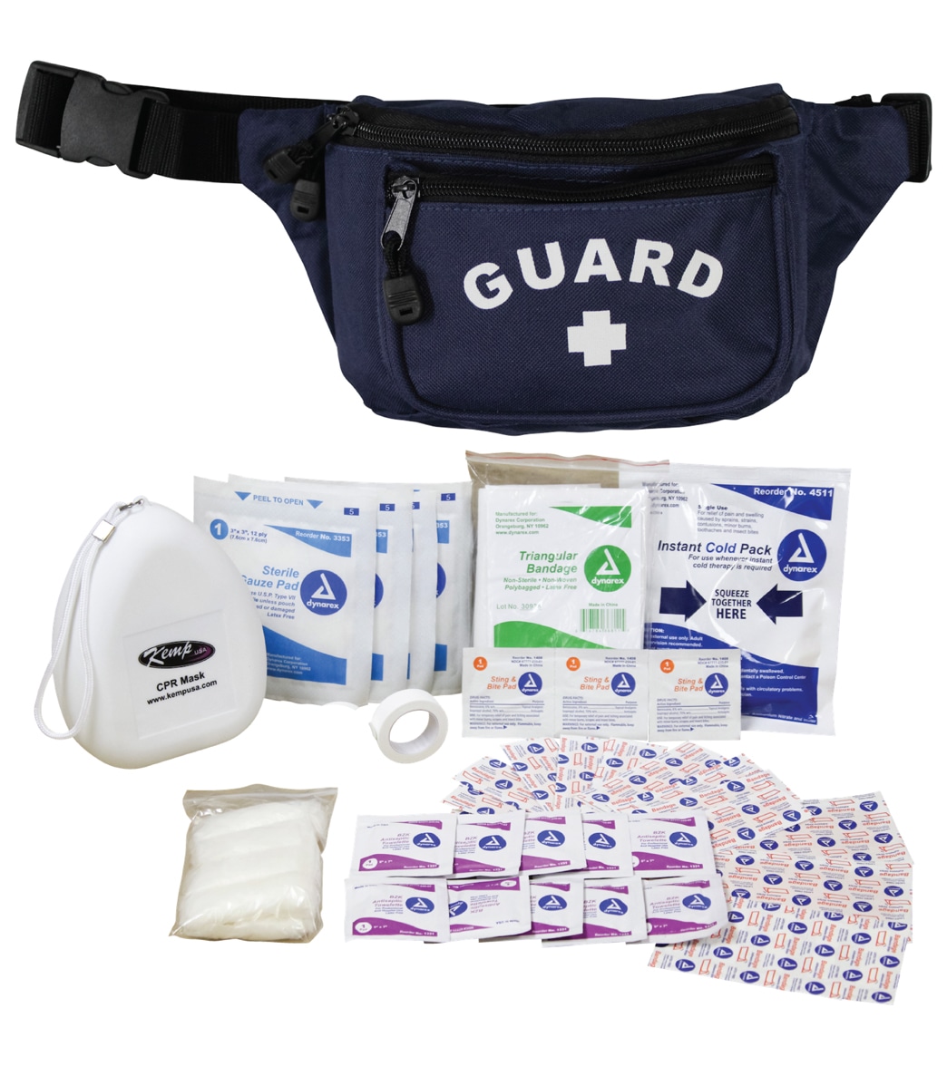 Kemp Guard First Aid Hip Pack - Navy Blue - Swimoutlet.com
