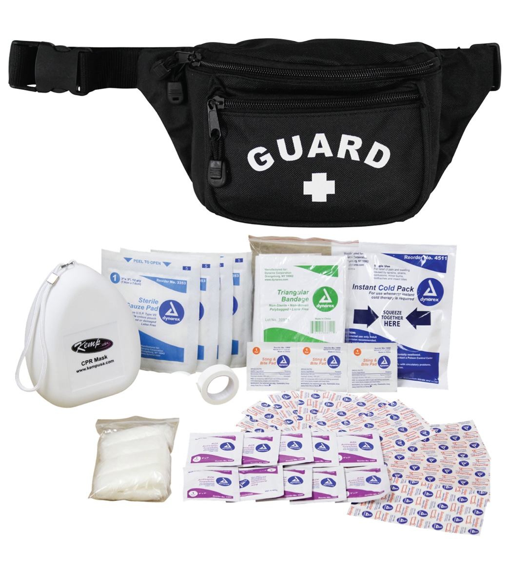 Kemp Guard First Aid Hip Pack - Black - Swimoutlet.com