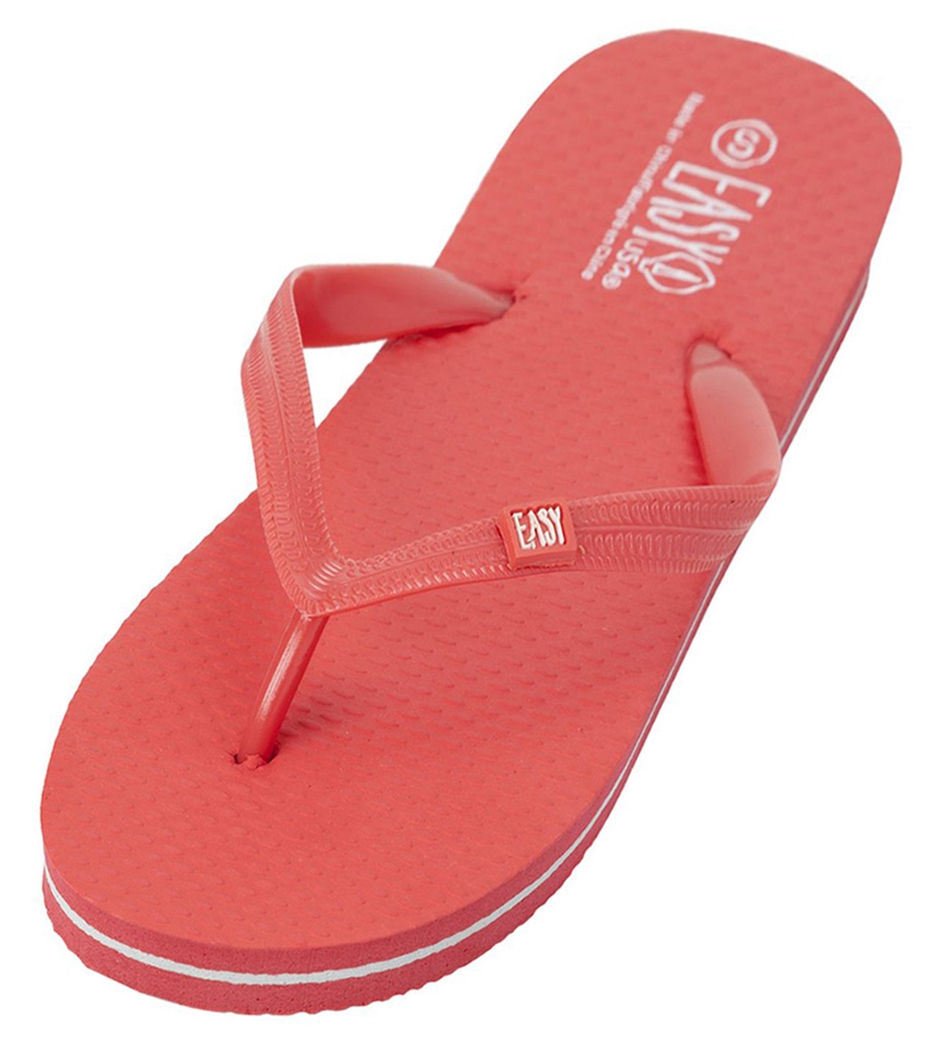 Easy Usa Women's Zory Flip Flop - Red Small Size Small - Swimoutlet.com
