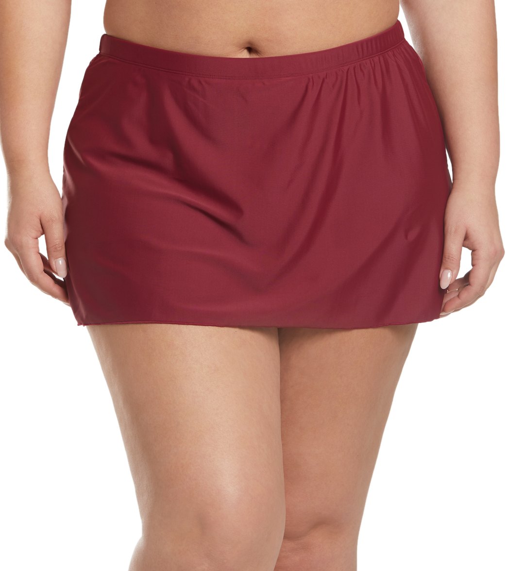 Sporti Plus Size Compressed Skirted Bottom at SwimOutlet.com