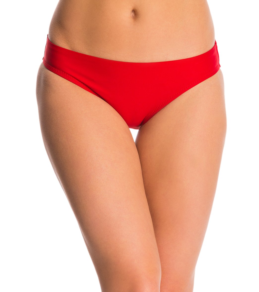 Helen Jon Del Mar Solid Classic Hipster Bikini Bottom - Crimson Xl - Swimoutlet.com