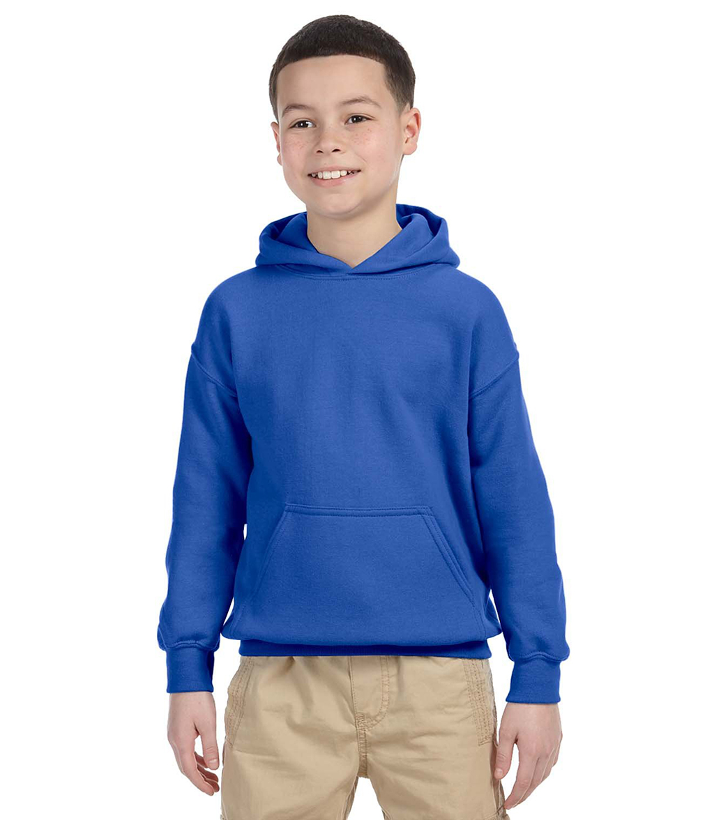 Youth Heavy Blend Hooded Sweatshirt - Royal Medium Size Medium Cotton/Polyester - Swimoutlet.com