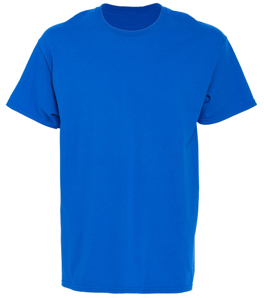 Youth Cotton Crew Neck T-Shirt - Royal Medium - Swimoutlet.com