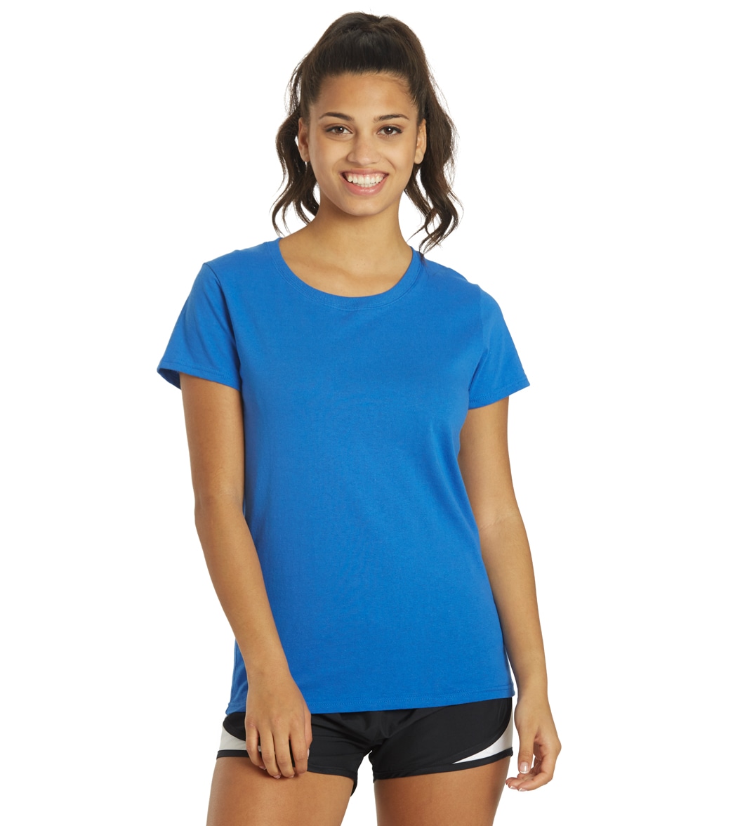 Women's Cotton Missy Fit T-Shirt - Royal Medium Size Medium - Swimoutlet.com