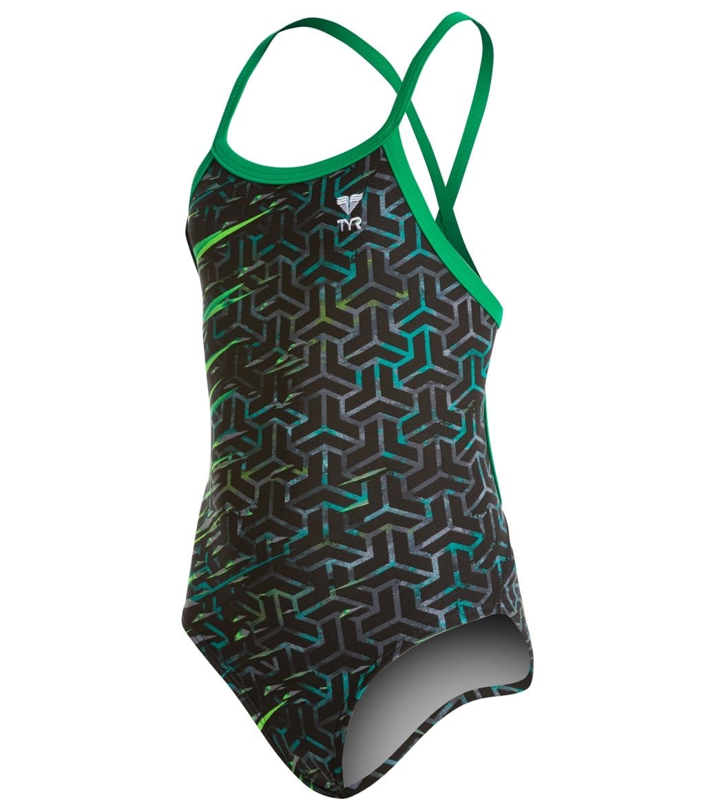 TYR Synergy Youth Diamondfit One Piece Swimsuit at Free Shipping