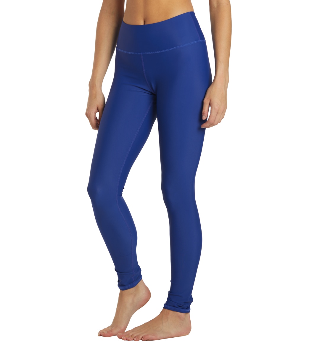 Sporti Active Swim Leggings - Blue Iris Small Nylon/Xtra/Life/Lycra® - Swimoutlet.com