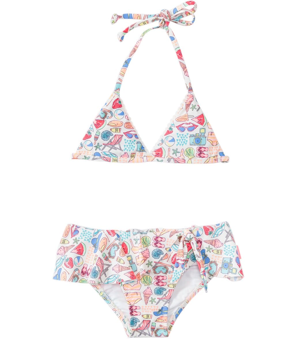 Seafolly Girls' Seaside Lane Bikini Set (1yr-6yrs) at SwimOutlet.com ...