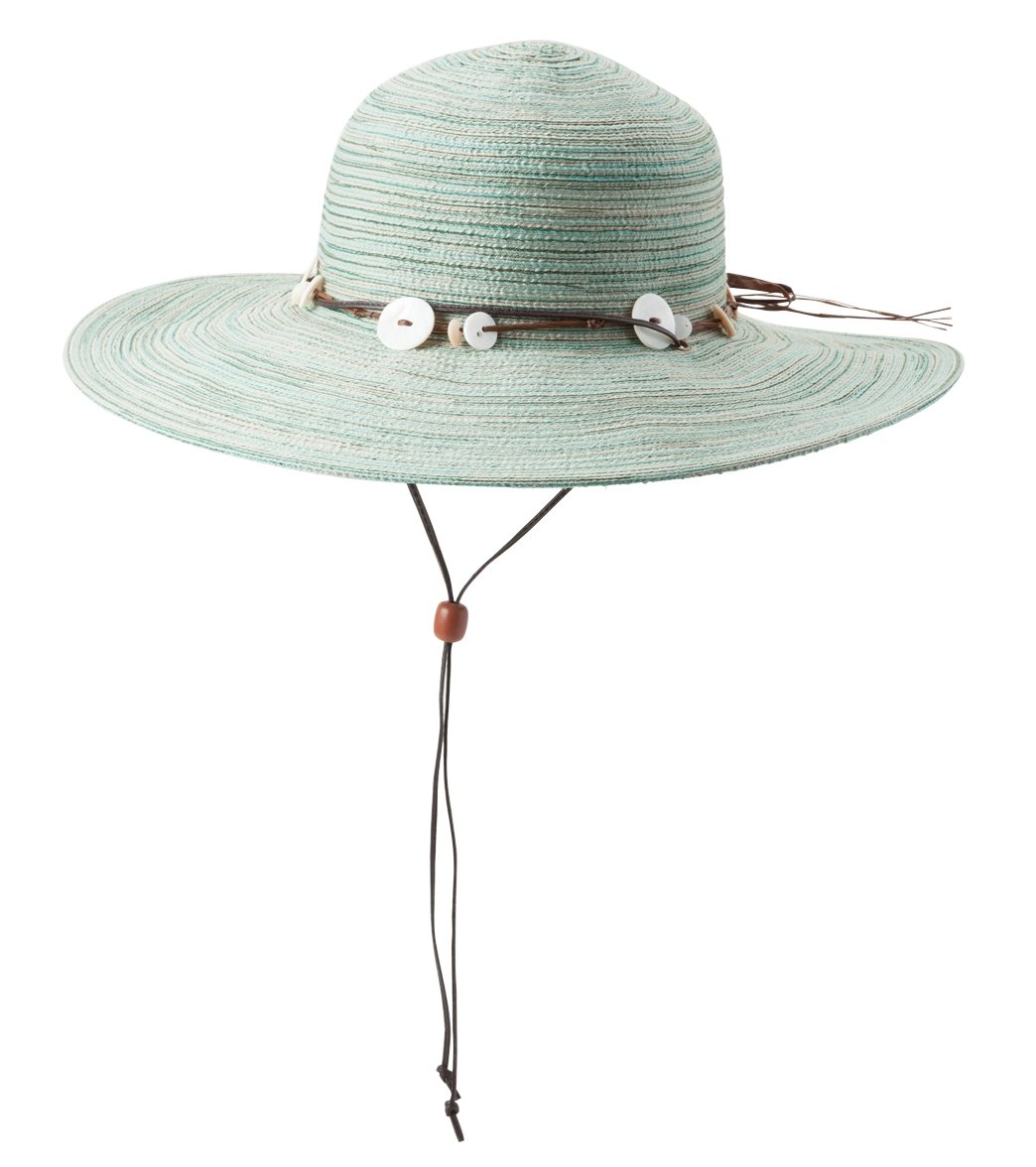 Sunday Afternoons Women's Caribbean Polyester Braid Sun Hat - Ocean - Swimoutlet.com