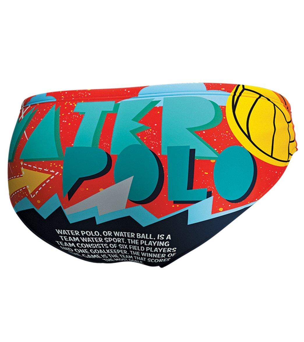 Keel Men's WP Comic Water Polo Brief at SwimOutlet.com