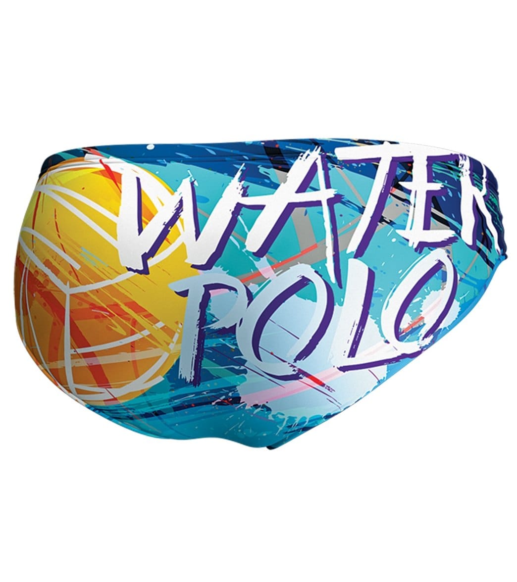 Keel Men's WP Painting Water Polo Brief at SwimOutlet.com