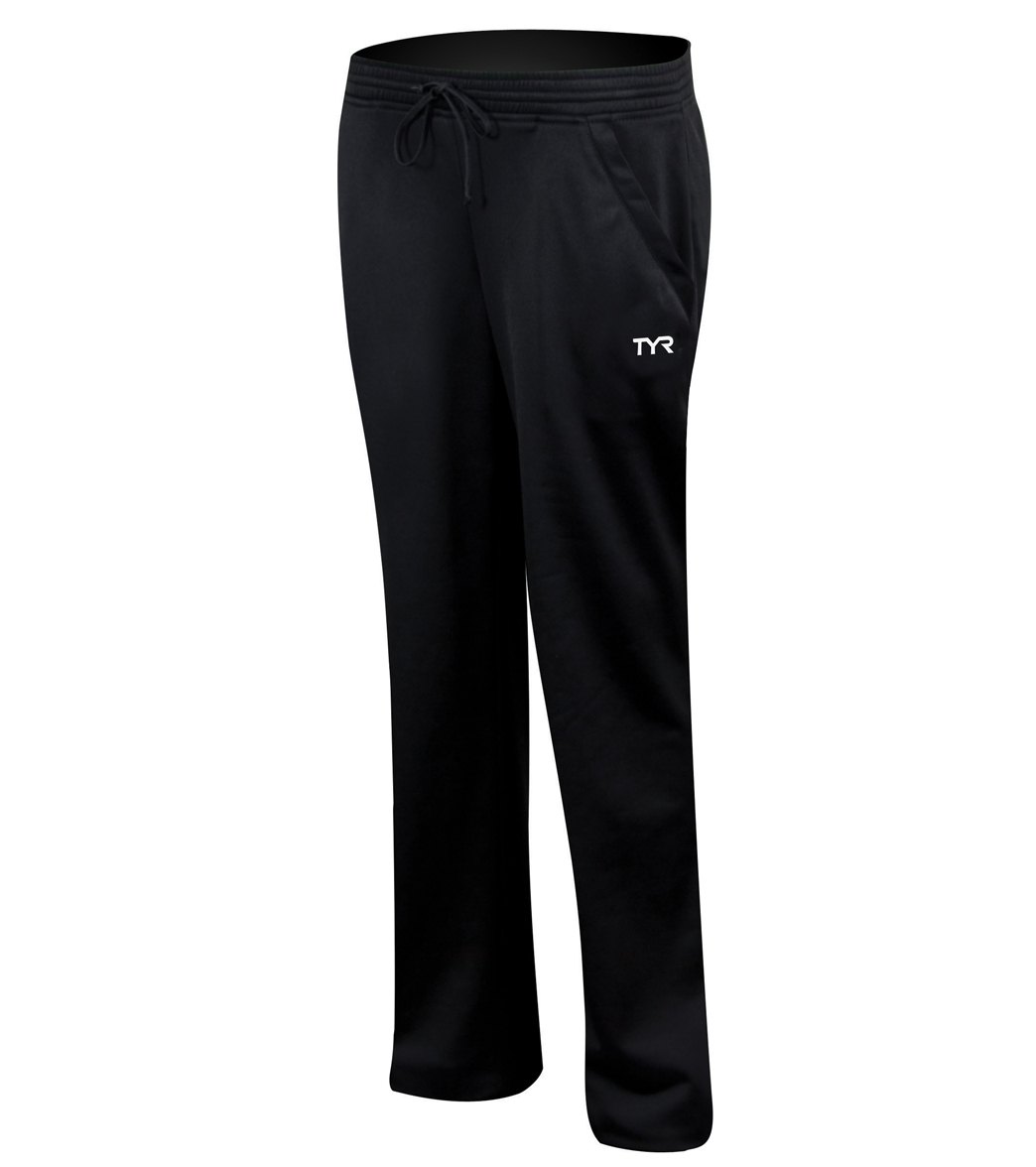 TYR Alliance Victory Women's Warm Up Pants - Black Xx-Small Polyester - Swimoutlet.com