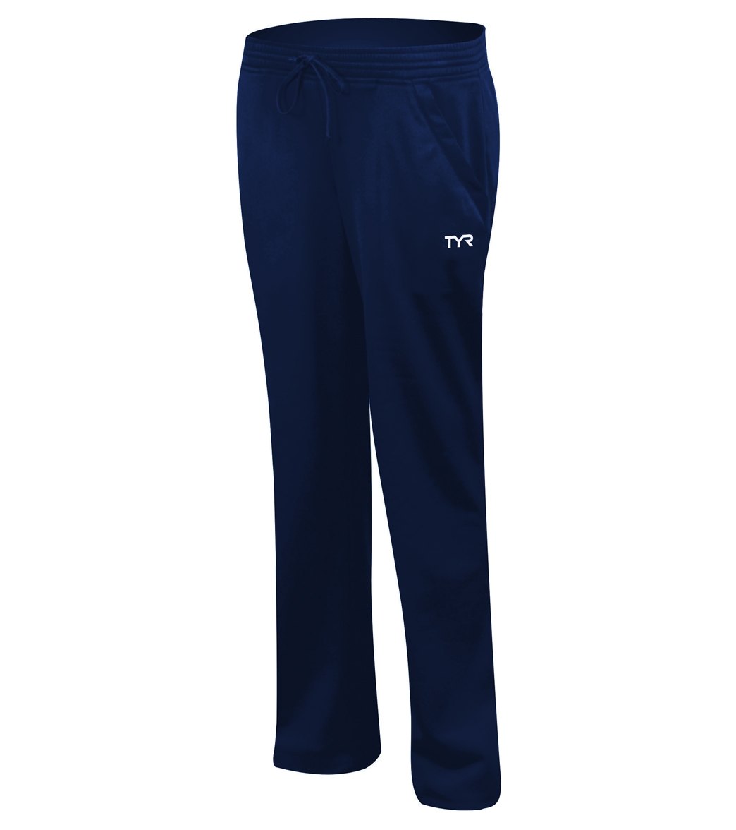 TYR Alliance Victory Women's Warm Up Pants - Navy X-Small Polyester - Swimoutlet.com