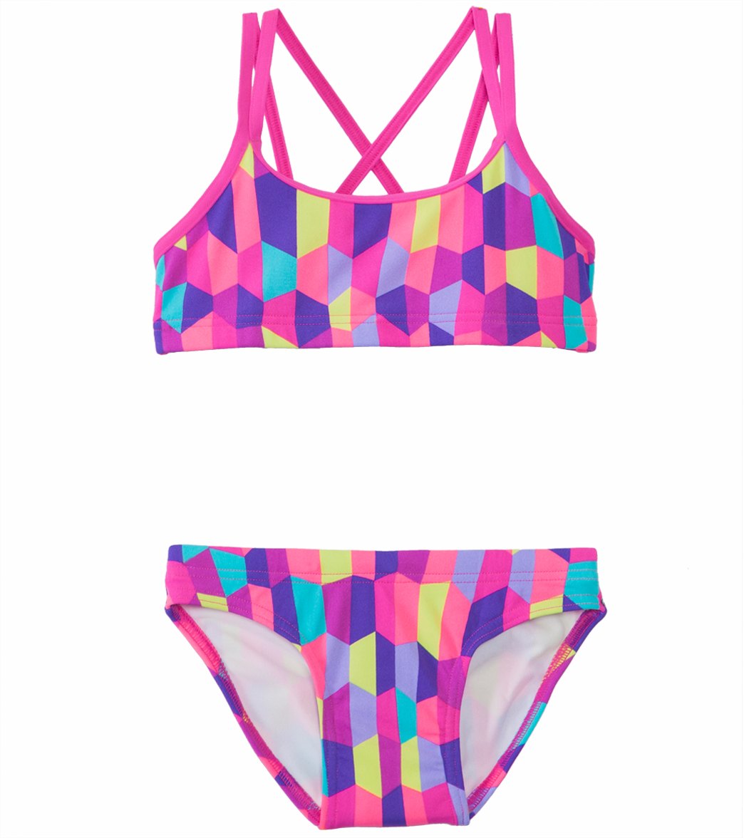 Funkita Bobbly Bubbly Criss Cross Sports Two Piece Swimsuit at ...