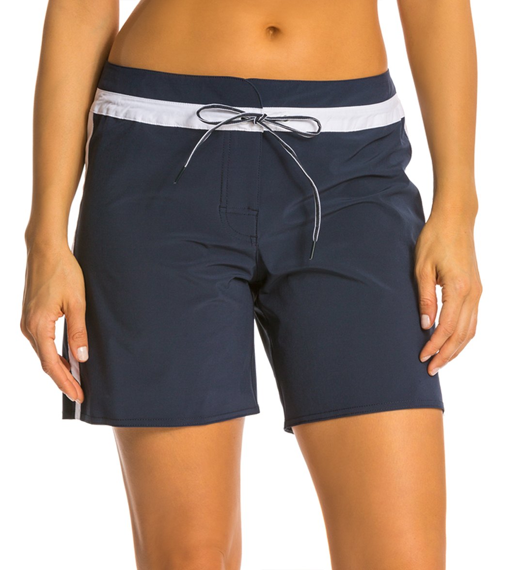 Seafolly Women's Block Party Mid Length Boardshort at SwimOutlet.com ...