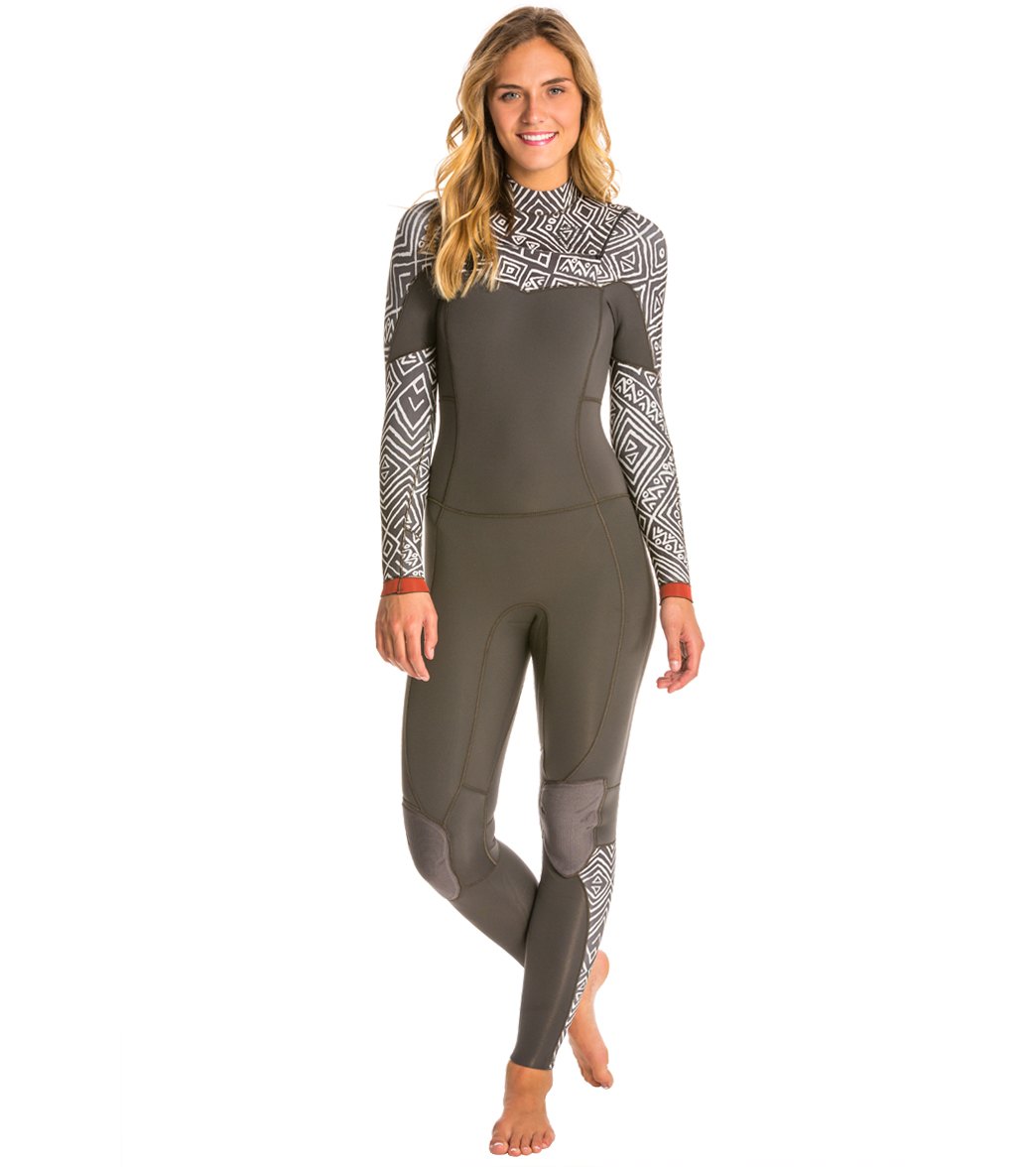 Billabong Women's 302 Salty Dayz Chest Zip Fullsuit Wetsuit at Free Shipping