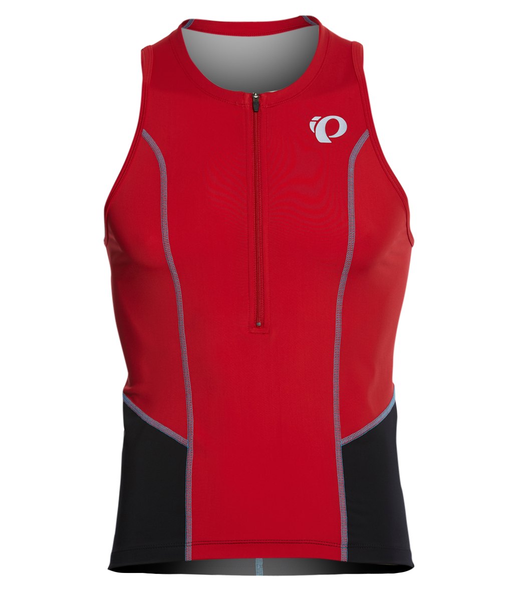 Pearl Izumi Men's Select Pursuit Tri Singlet - True Red/Black Small Vest - Swimoutlet.com