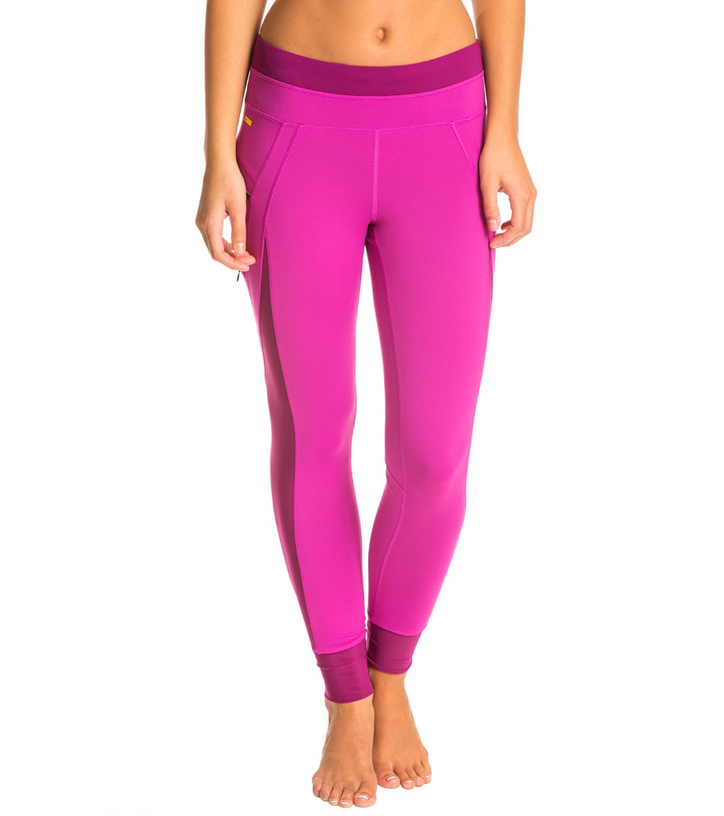 Lole Women's Burst Leggings With Pockets - Wild Aster Large Size Large - Swimoutlet.com