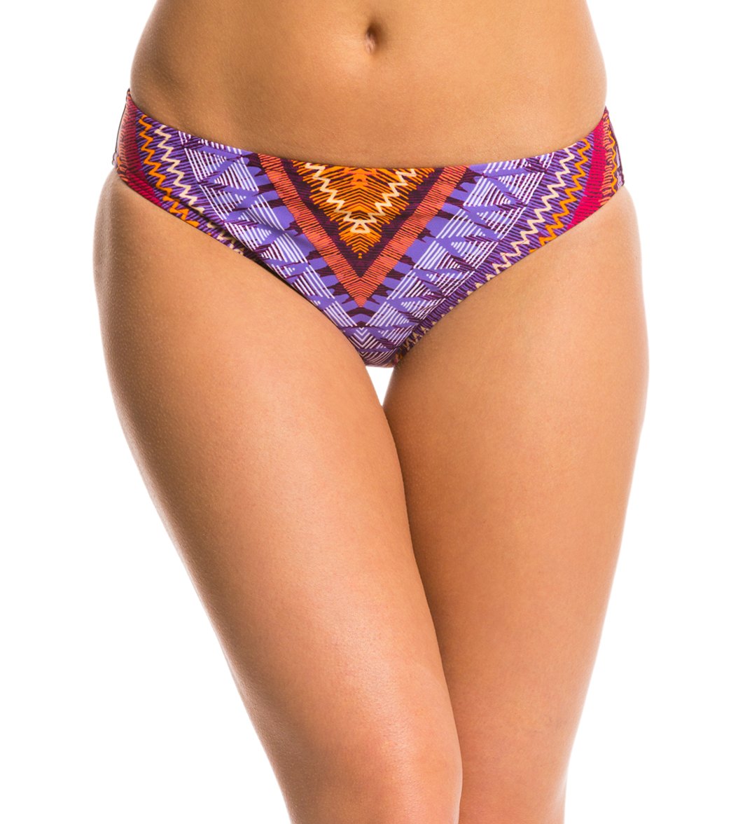 Prana Women's Panama Lani Bikini Bottom - Rich Fuchsia Xl Cotton/Polyester - Swimoutlet.com