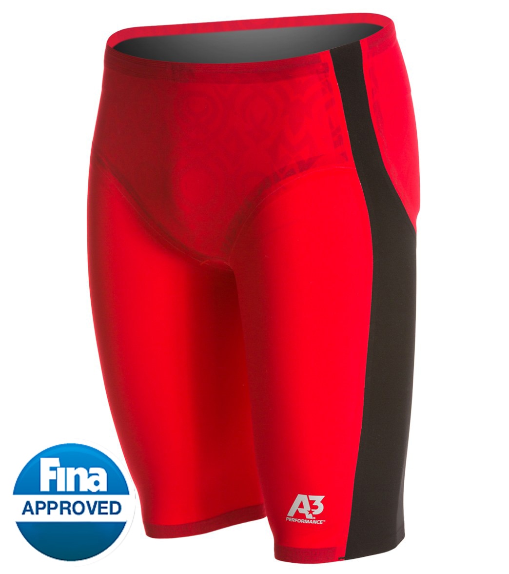 A3 Performance Men's Legend Jammer Tech Suit Swimsuit - Red 34 Elastane - Swimoutlet.com
