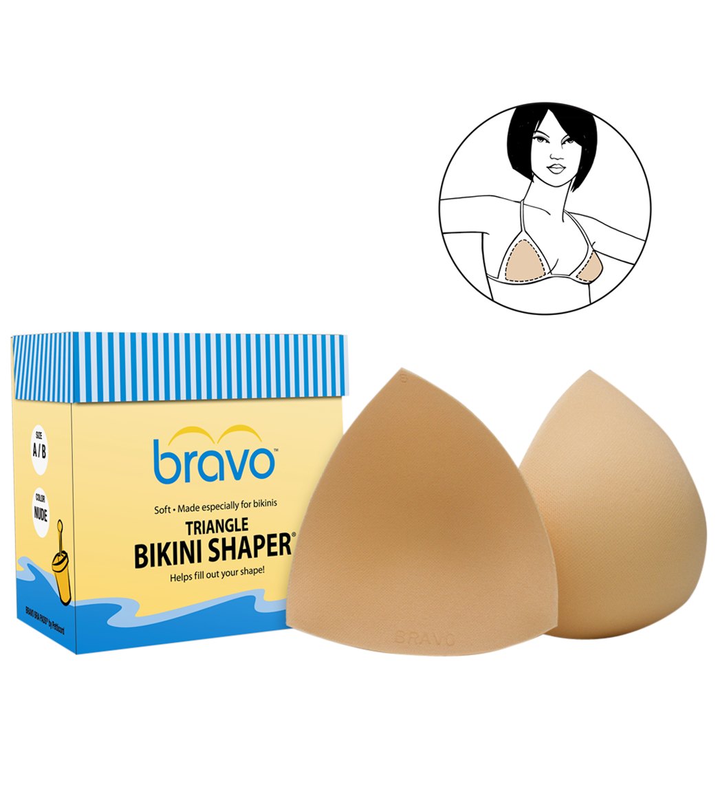 Bravo Triangle Bikini Shaper Bra Pad - Nude A/B - Swimoutlet.com