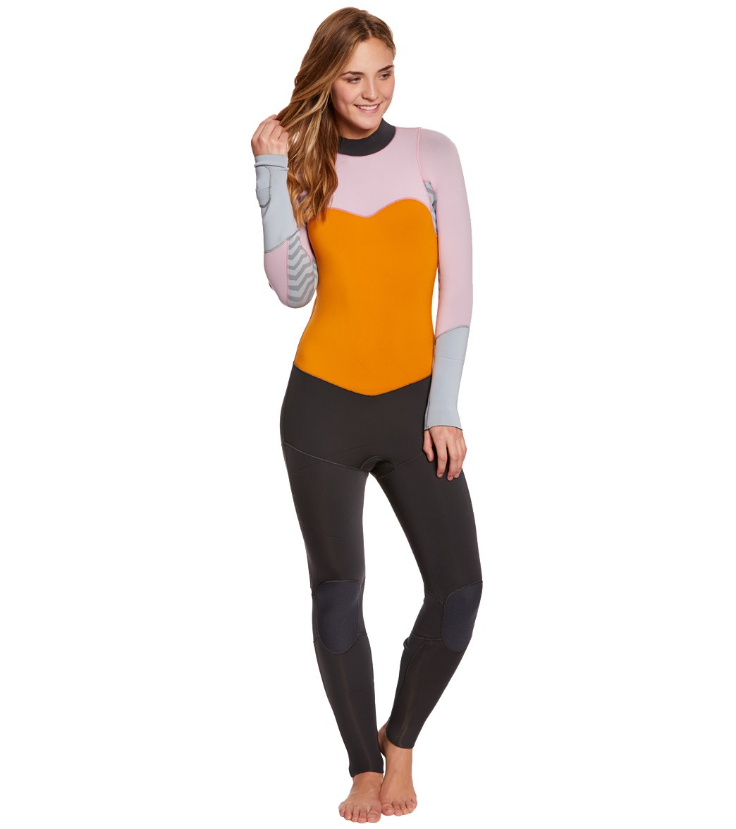 Roxy Women's 3/2 XY Back Zip Full Suit Wetsuit at Free