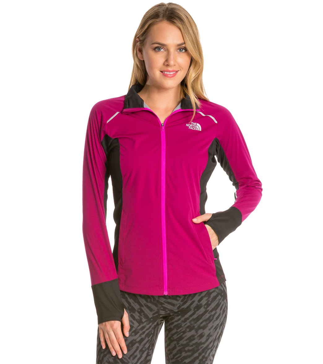 The North Face Women's Isolite Jacket - Dramatic Plum/Tnf Black Heather X-Small Polyester - Swimoutlet.com